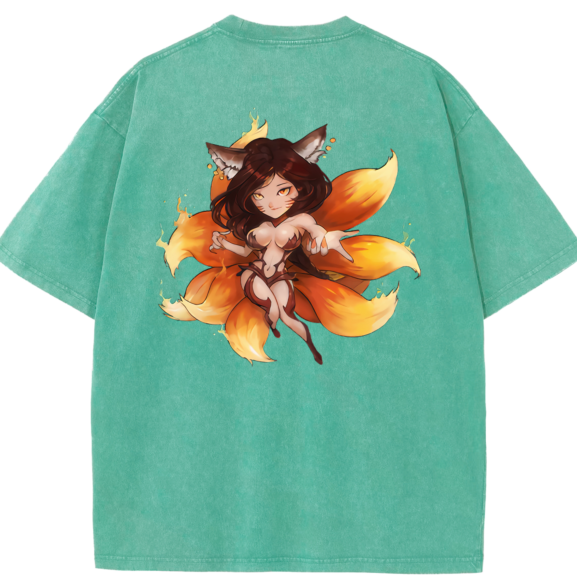 リーグ・オブ・レジェンド League of Legends LOL 綿100% ヴィンテージ風 半袖Tシャツ（背面プリント）